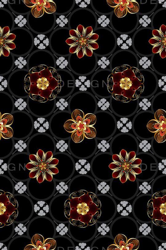 宫廷风印花华亿平台图片