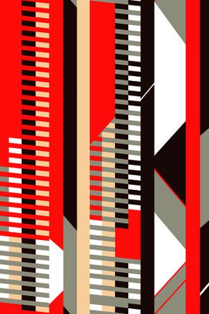 几何印花华亿平台图片