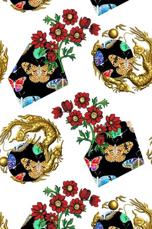 时尚潮流印花华亿平台图片