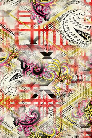 几何印花华亿平台图片