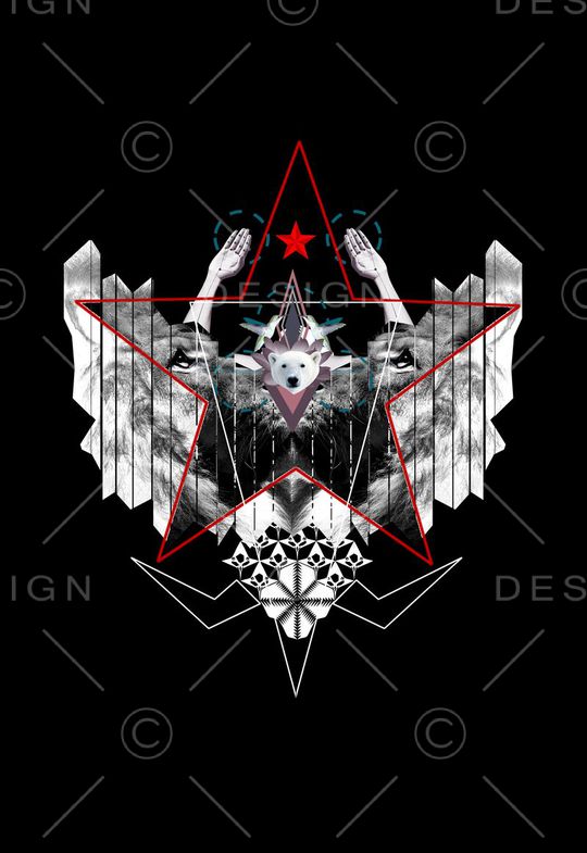 潮流时尚印花华亿平台图片