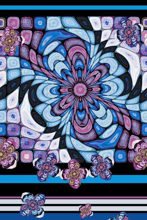 抽象印花华亿平台图片