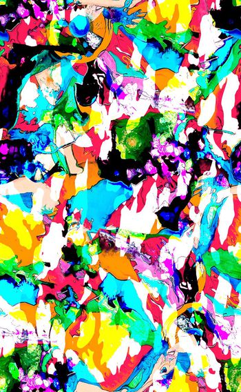 545064-欧美流行时尚大胆配色泳装