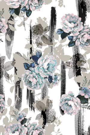 笔触印花华亿平台图片