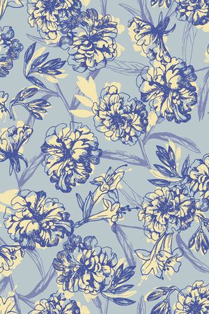 花卉印花华亿平台图片