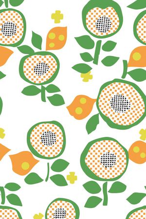 抽象花卉印花华亿平台图片