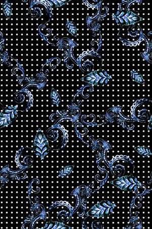 时尚 欧式 金属 几何 波点印花华亿平台图片