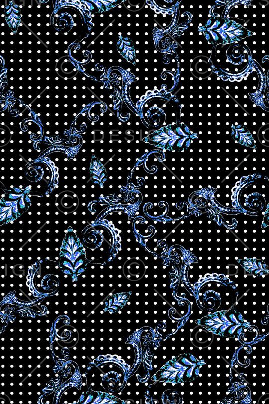 时尚 欧式 金属 几何 波点印花华亿平台图片