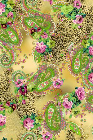 花卉 豹纹印花华亿平台图片