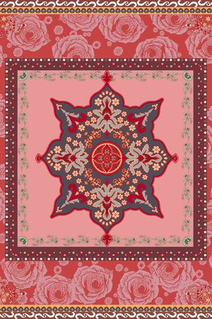 复古名族风印花华亿平台图片