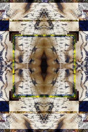 抽象时尚印花华亿平台图片