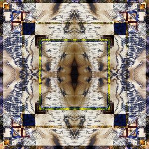 抽象时尚印花华亿平台图片