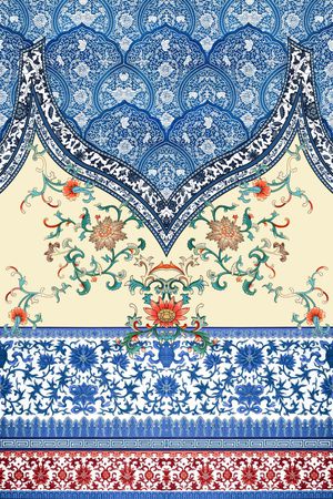 中国风印花华亿平台图片