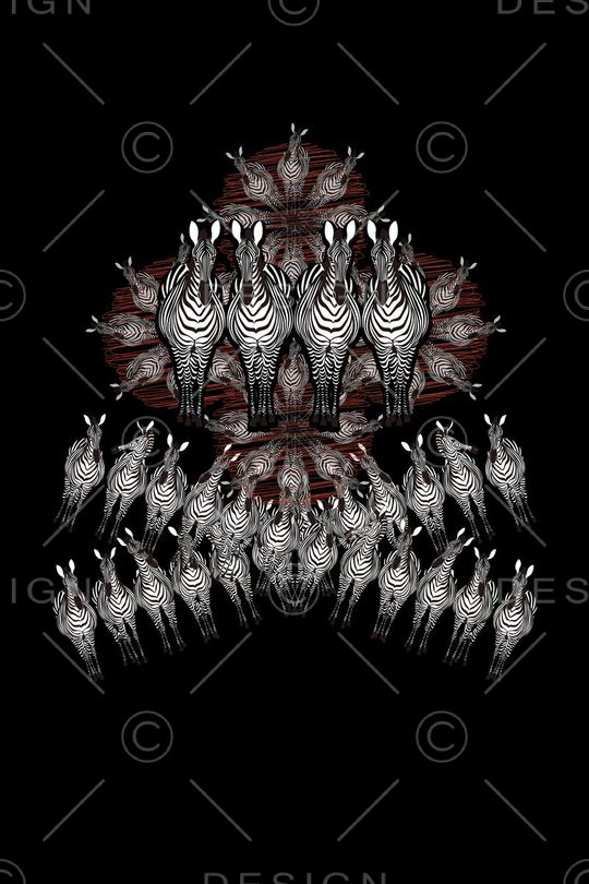 黑白风印花华亿平台图片