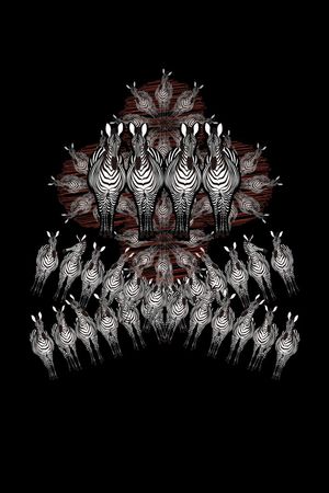 黑白风印花华亿平台图片