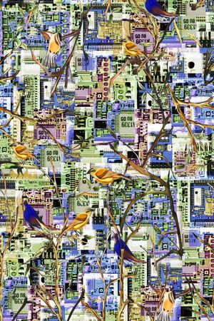 鸟印花华亿平台图片