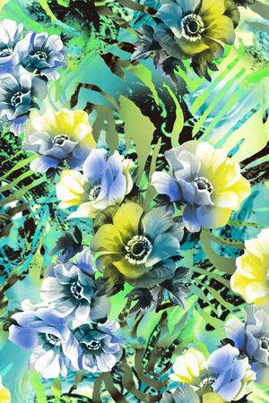 花朵印花华亿平台图片