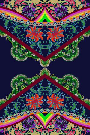 缠枝莲纹印花华亿平台图片