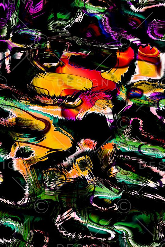 不规则几何印花华亿平台图片