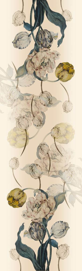 545732-手绘油画百合花卉经典围巾华亿平台