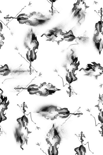 545786-手绘小提琴融化时尚面料