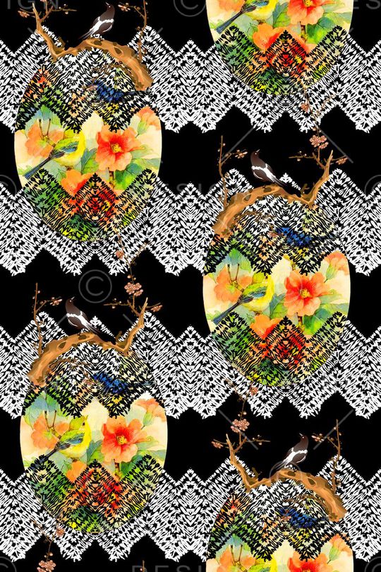 时尚女装印花华亿平台图片