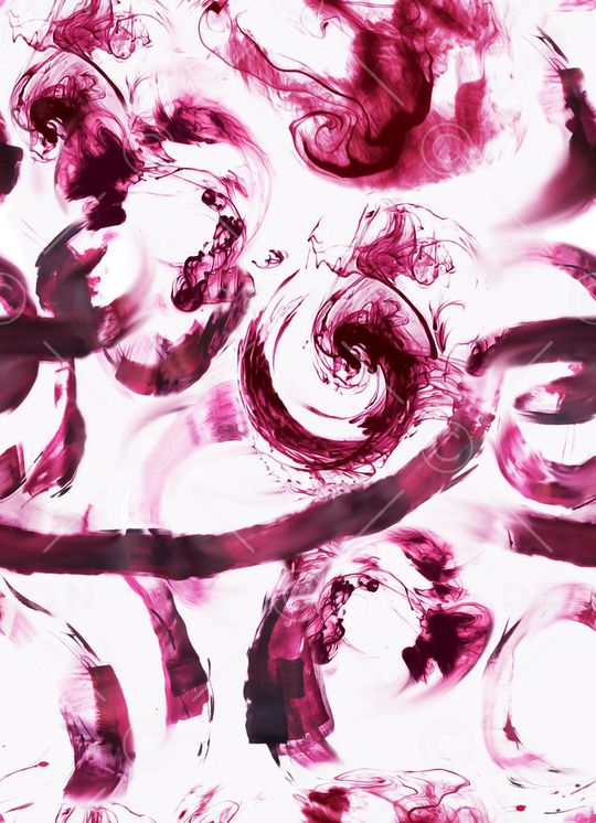 抽象花卉印花华亿平台图片