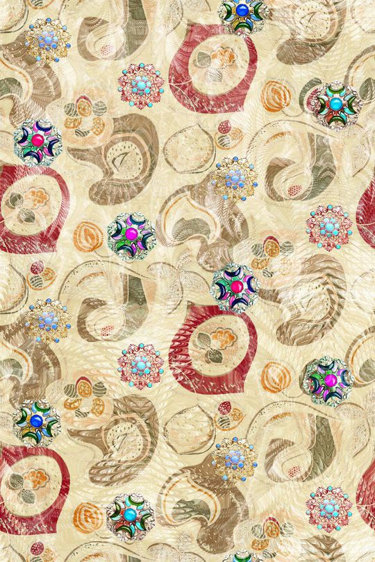 复古印花华亿平台图片