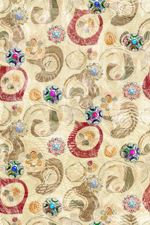 复古印花华亿平台图片