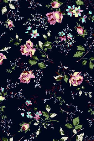 碎花印花华亿平台图片