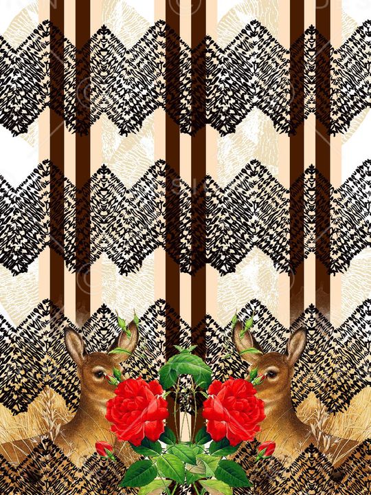 趣味动物印花华亿平台图片