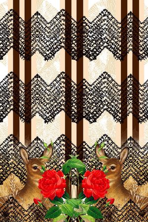 趣味动物印花华亿平台图片