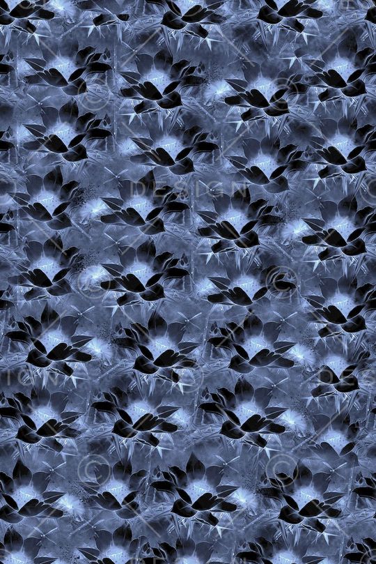 抽象 手绘荷花 荷叶印花华亿平台图片