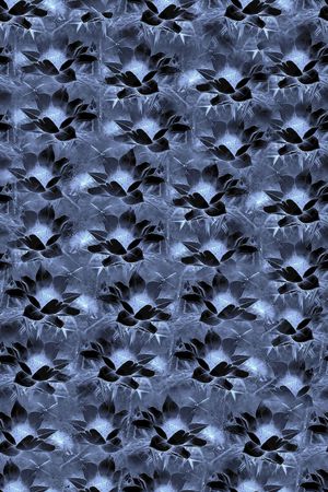 抽象 手绘荷花 荷叶印花华亿平台图片