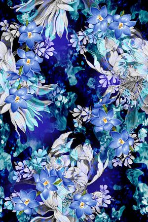 抽象动感印花华亿平台图片