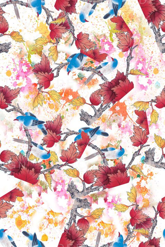 花卉印花华亿平台图片