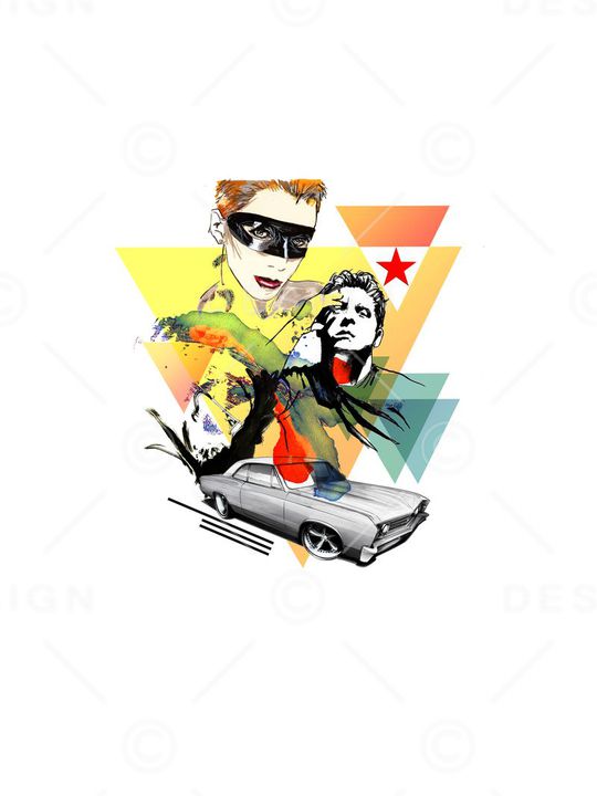 手绘印花华亿平台图片