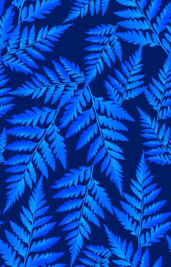 546214-欧美流行时尚手绘幻彩树叶男装女装印