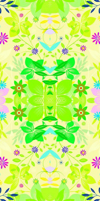 546276-时尚 花卉 油画 服装