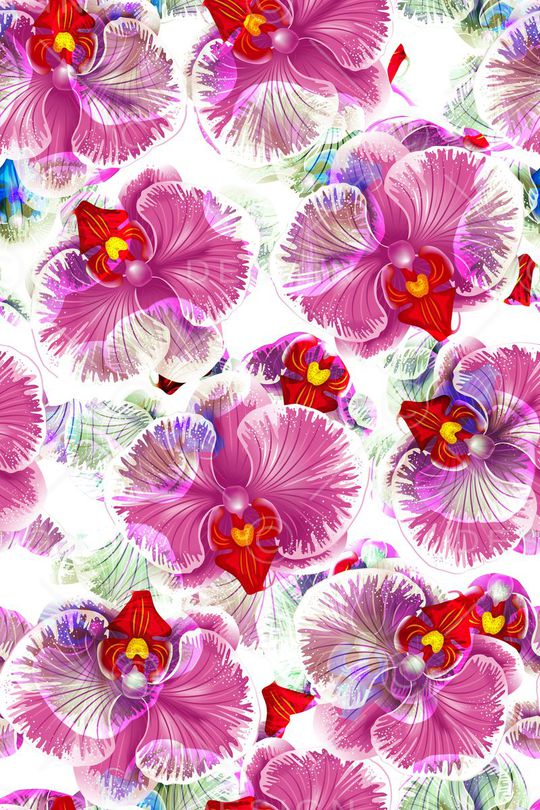 L.D~花卉印花华亿平台图片