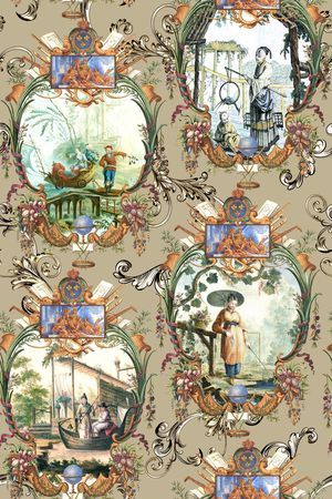 欧式印花华亿平台图片