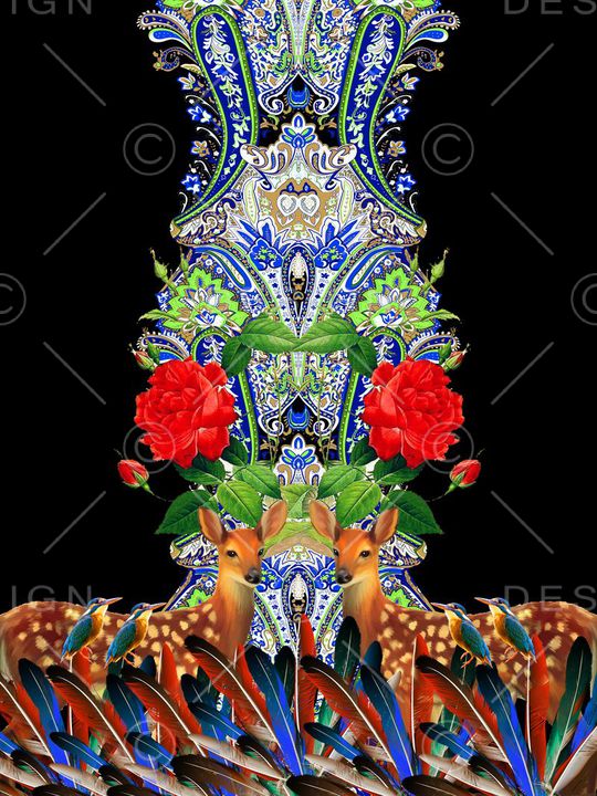 时尚潮流印花华亿平台图片