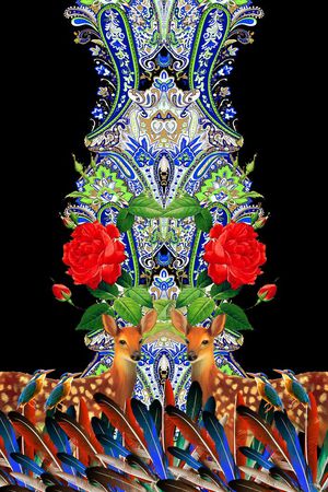 时尚潮流印花华亿平台图片