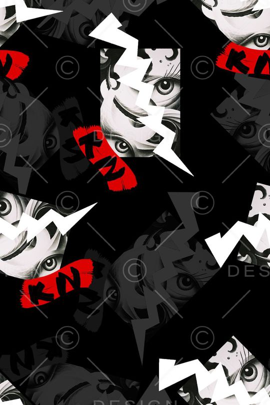 时尚潮流印花华亿平台图片