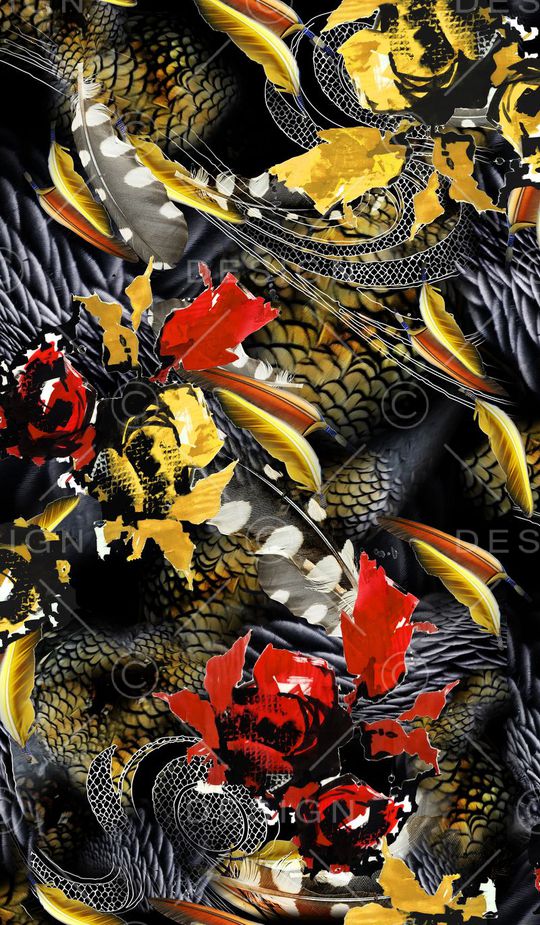 仿古印花华亿平台图片