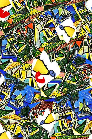 时尚潮流印花华亿平台图片