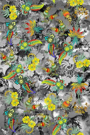 手绘印花印花华亿平台图片