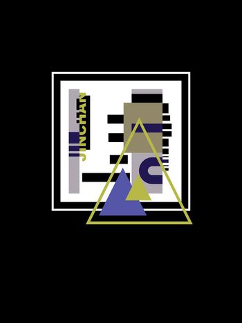 546522-定位几何三角形字母潮流男装t恤卫衣