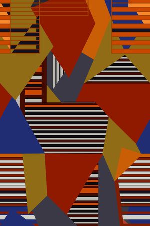 几何印花华亿平台图片