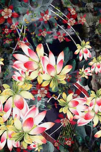 中国风印花华亿平台图片